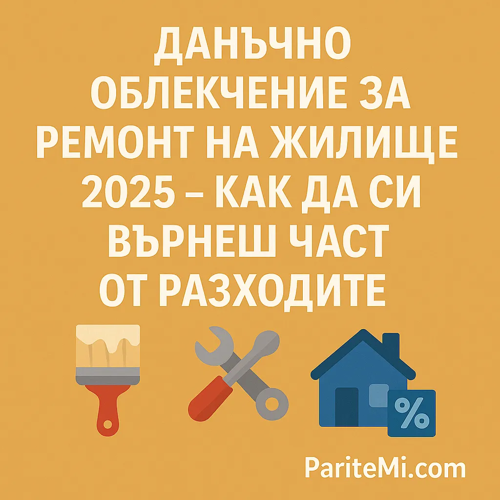 Данъчно облекчение за ремонт на жилище 2025 – как да си върнеш част от разходите